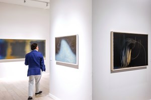 Hans Hartung, <a href='/art-galleries/perrotin/' target='_blank'>Perrotin</a>, TEFAF New York Spring (3–7 May 2019). Courtesy Ocula. Photo: Charles Roussel.